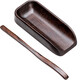 Tang Feng solid wood tea set two-piece new Chinese style retro tea appreciation tea spoon tea divider tea lotus kung fu tea set tea ceremony accessories tea set (long)