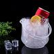 Duowu Acrylic plastic ice bucket bar ktv internet celebrity small ice bucket beer whiskey bucket champagne bucket ice bucket diamond crystal ice bucket 1150ML