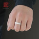 Old silversmith S925 silver men's open-type adjustable irregular pleated all-over silver ring Valentine's Day gift for boyfriend