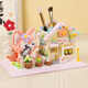 Crown Nest Pen holder Lego building block assembly puzzle toys boys 6-12 years old children toys girls birthday gift puzzle