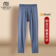 80S Ultra-Thin Single Pants Modal Men's Autumn and Winter Thin Slim Line Pants Men's Thin Leggings Underpants Large Size Constant Temperature Heating Warm Pants Men's Heated Rib Single Pants - Platinum Gray 2XL/180 Recommended 15-170Jin Jin is equal to 0.5 kg