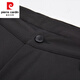 皮尔卡丹（pierre cardin）羽绒裤男外穿休闲裤冬季加厚商务男士西裤中年爸爸装保暖长裤子男 9230黑色 L