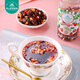 Jasmine Tong Jasmine Tong Handmade Tea Cake Shop European Style Flowered Tea Dried Fruit Rosella Flowered Tea Xiamen Gulangyu Flowered Tea Canned Tea Strawberry Flavor 1 Bottle