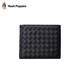Hush Puppies genuine leather wallet men's business commuting personality braided pattern multi-card wallet birthday gift red gift box HC-1311755W-576