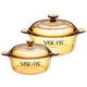 Corning 2-piece pot set, 1.25L milk pot and 2.25L soup pot, heat-resistant glass pot set, VS12+VS22 pot set