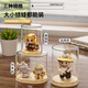Yingsi style blind box storage display stand Popmart single doll display box popmart acrylic ornaments hand cabinet large size free fixing glue 1 piece