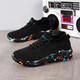 Multisports-Wanderschuhe Sommersocken Schuhe Großgröße Herrenschuhe Ultra-leichte Freizeitschuhe Nicht rutschernde Atmungsnetzschuhe Neue Stil All Black 7022 42