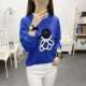 Camiseta de manga larga de la manga larga Qianyuqi Camiseta de manga larga Ropa para mujeres 2025 Autumn New Loose Base Shirt Top Women's Clothing QY6189 Color de albaricoque 2xl recomendado 125-135Jin [Jin equivale a 0.5 kg]