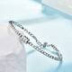 GsunG platinum bracelet women's bouncy bead small waist bracelet PT950 shiny platinum bracelet women's laser beads. Priced by gram, please contact customer service before bidding for gold price.