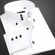 
Zhidou Dou spring and summer shirt men's long-sleeved shirt New Year fashion high-neck large collar diamond button trendy men's lining black double-layer collar 9215 38 S