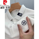 皮尔卡丹（pierre cardin）纯棉秋季翻领POLO.衫男士长袖新款休闲百搭刺绣宽松t恤上衣潮 9906黄色-长袖亲肤舒适不起球 2XL -建议150-170斤