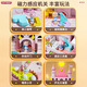 Idol Cat Toy Girls Magnetic Castle Play House Girl Aisha Princess Castle Castle Doll House Regalo de cumpleaños para niños [Pink] Sound and Light Sorprese Castle 35 4-8-9-9-12 Año Regalo de cumpleaños de la hija de la hija