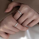 MZMZ platinum pair of rings to share the love together Pt950 couple ring platinum confession proposal birthday anniversary gift light luxury model to share the love together the pair of rings