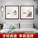 BERTHA DENTON Chinese style pure hand-painted landscape painting ink painting living room sofa entrance private room restaurant Dou Fang Chinese painting decorative hanging painting Autumn high picture has been framed 60*60 cm