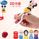 Disney Children's Chopsticks Special Learning Training Chopsticks Children's Tableware Set 304 Stainless Steel Household Fork Spoon Mickey Red (Four-piece Set)