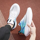 Chaussures pour hommes Huili, chaussures de sport, chaussures de course à semelle douce légère, chaussures décontractées respirantes, WXY (ZA) -3291 blanc, bleu et jaune 40