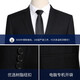 Manian Kangaroo [optional next day] Summer thin suit suit for men slim business formal jacket professional suit (suit + trousers + shirt) black 7-piece set 5XL [155-175Jin [Jin equals 0.5 kg]] small