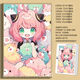 Taoli Familie süße Anya Spione Spieler Cartoon Puzzle 1000 hochfeste Wandhanging-Geschenkrätsel Unzucken Spielzeug Panda Anya-F684 500 Stück Pozzle (kein Fotorahmen)