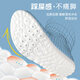 乐拓行（LEOTOWXIN）4D运动鞋垫软弹减震久站防痛柔软舒适踩屎感透气不闷脚运动鞋垫 2双装-灰色 4546码 可裁剪更贴合鞋型