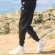 Adidas Pants Men 25 Summer Nuevo algodón Sports Sports Running Fitness Sweepants Casual cómodos calientes pantalones de pie de pie GK9226/clásico de pie negro/piel suave M 175/82