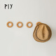 PIY donut coat hook wall-mounted wall rear shelf row hook entrance hook wall simple bedroom coat hook donut coat hook (3 pieces) outer diameter 90*inner diameter 50*thickness 20