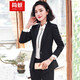 Jian Ting professional wear women's suit new fashion spring and autumn temperament women's suit work clothes suit interview formal work wear navy blue suit + trousers L