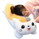 
Yilefang plush toy cat doll doll pillow long cushion sleeping pillow girl birthday gift doll cat round eye style 80 cm