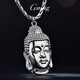 GsunG platinum Buddha head pendant PT950 Buddha head women's hangtag three-dimensional men's platinum Buddha hangtag. Priced by gram. Contact before bidding.