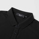 Heilan House (HLA) men's short-sleeved polo shirt 25 summer cool antibacterial casual business lapel high-end top men's short-sleeved summer dress black D6 M 170/88A recommended 63-68kg
