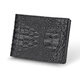 
ELLEN FANTASIA genuine leather driver's license leather case men's driving license card case multi-functional certificate card package motor vehicle driver's license clip book crocodile pattern black [top layer cowhide]