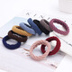 SAHANE Zuoyu high elasticity and durable seamless towel ring rubber band headband Korean version does not hurt hair hair rope women's simple hair tie hair accessories thread mixed color 10 pieces