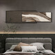 Huaixue modernes leichter Luxus abstrakter Hochleistungsbettbettbett-Wandbundzimmer im Wandgemälde überlagertes dekoratives Gemälde Kunstsofa Hintergrund Wandhänge HR1349 180*60/180*76 Öl Canvas Aluminiumlegierung schwarzer Rahmen