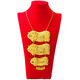 Wedding Pig Brand Necklace Frosted Sand Gold Necklace Chinese Style Wedding Bridal Jewelry Simulated Gold Women's Necklace New Style Pig Brand Necklace High-end Wedding Gift Box Packaging Two Pigs 52g