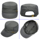 Kim sunja men's thin breathable quick-drying hat for men casual big head circumference middle-aged and elderly flat top large size net hat fashionable summer hat gray (light and quick-drying) plus size (60-64cm) adjustable