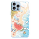 Beau Ten Cent (MSMF) Nouveau émoi de ligne de mer de mer Puppy Apple Téléphone Temper en verre Hard Silicone Soft Edge Anti-Fall Lens Full-incluse Couchette Internet Cartoon Internet Convient pour les hommes et les femmes Couverture de protection [Glass Far Peak Blue] Puppy 1-BL844Y iPhone15Pro