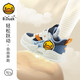 B.Duck little yellow duck children's shoes for boys' sneakers two cotton winter new children's shoes for girls' cotton shoes for babies blue rice size 30 suitable for foot length 18.4-18.9cm