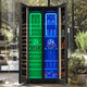 BAIKAILUN frequency converter wine cabinet dual temperature constant temperature red cabinet home living room ice bar office tea refrigerator double door office thin zero embedded bench refrigerator embedded glass refrigerator mirror dual temperature red wine + ice bar 112 bottles thin section