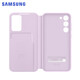 SAMSUNG Galaxy S23 original mobile phone case, smart window protective case, s23 card-type protective case, purple