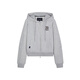 Adolescente Weenie Bear Women's SweSshirt 2025 Autumn Nueva manga de moda Diseño plisado Pleated Chaqueta con capucha Medium Grey S