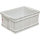Caja de plástico de grado de alimentos Caja de rotación de la caja de tortugas engrosadas Rectángulo Caja de almacenamiento Caja de almacenamiento Caja grande 700-390 Caja (diámetro exterior: 757*560*400) Blanco (sin cubierta)