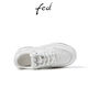 Fed Mall mismos zapatos blancos de suela gruesa Autumn Nuevos zapatos deportivos de cuero R0904-YAB679 Off-White 38