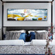 Tongdi Modern Simple Bedroom Decoration Peinture Nordic Style Salle PEINTURE PEINTURE COMPLET Hôtel B&B Hôtel Elk peinture de suspension 03 Jiahe Fugui 12147 Crystal Porcelain Painting 200 * 60 Recommandation de lit de 2 mètres personnalisé en cadre noir
