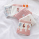 Kommandant Bear Pure Cotton Unterwäsche für Frauen Japaner gedruckter Baumwollschritt atmungsaktiven süßen und niedlichen Student Mid-T-Waist Slip Sommer Dünner Japanisch 9214 Paket 4 m