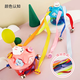 Katio Baby empuje música para mejorar el desarrollo auditivo del bebé y los juguetes de entrenamiento de cosquillas educativas Pink + Blue Cute Lindo Rabbit Ribbon empuje Música