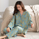 
Three gun pajamas for women in spring and autumn pure cotton long-sleeved fashionable home clothes can be worn on the outside in autumn. Sweet and fashionable casual cotton set 9227# XL women (recommended 120-140Jin [Jin equals 0.5 kg])