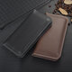 Junan Double Mobile Phone Case deux en un deux sac de rangement de téléphone mobile en cuir authentique deux boîtier de protection de téléphone mobile Horzontal Modèle horizontal Simple Black Largetation de téléphone mobile Longueur 16-17