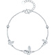 Liuguifu Jewelry PT950 platinum bracelet Phantom Fairy Butterfly platinum bracelet for women PT0400041 4.70g