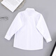 G.duck children's clothing children's white shirt boys long-sleeved pure cotton spring and autumn primary school uniforms medium and large girls' shirts flower girl performance long-sleeved white shirt 110 (recommended height 100cm 4-5 years old) cm