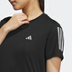 阿迪达斯 （adidas）短袖女装夏季运动跑步训练健身透气快干舒适时尚休闲圆领T恤 JF1477 L