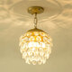
Oroden 2025 new European crystal chandeliers American light luxury aisle light corridor balcony lamp entrance staircase cloakroom 9885 large-scale hanging + three-color light bulb